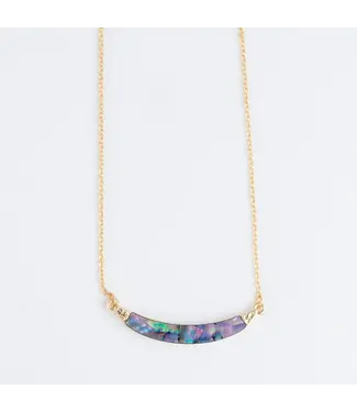Howards Athena Abalone Bar Necklace
