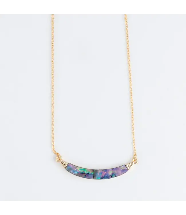 Howards Athena Abalone Bar Necklace