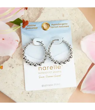 Howards Narelle Waterproof Bubble Hoop Earrings