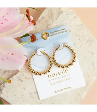 Howards Narelle Waterproof Bubble Hoop Earrings