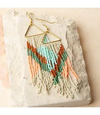 Howards Irie Seed Bead Chandelier Earrings Multi Color