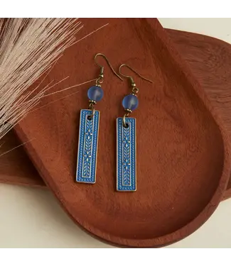 Howards Wild Spirit Textured Bar Earrings