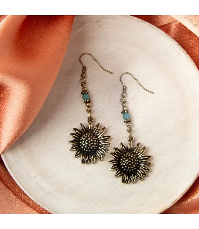 Howards Wild Spirit Sunflower Earrings