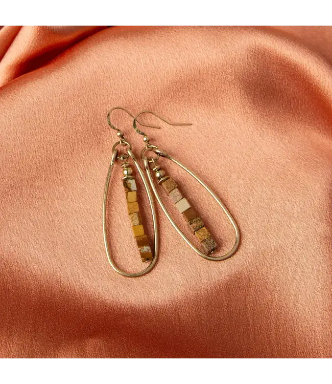 Howards Wild Spirit Turquoise Frame Earrings