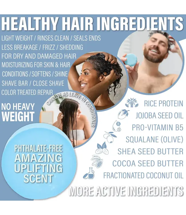 Luxiny 3 in 1 Conditioner Leave-in-Conditioner and Shave Bar Bay Rum