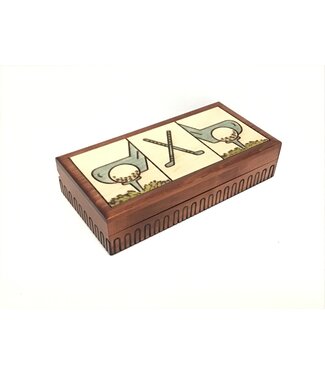 M Cornell Imports Inc GOLF BOX WITH 2-COMP 7190