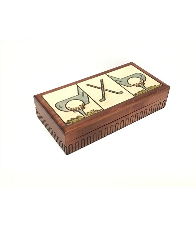 M Cornell Imports Inc GOLF BOX WITH 2-COMP 7190