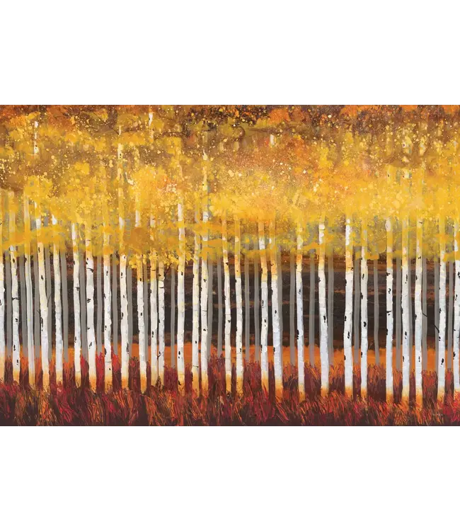 Peter Pauper Press Note Card Golden Aspens