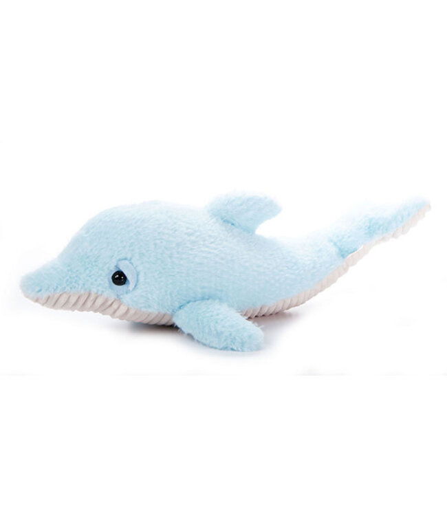 The Petting Zoo 19Inch 48cm Fuzzlez Dolphin Light Blue