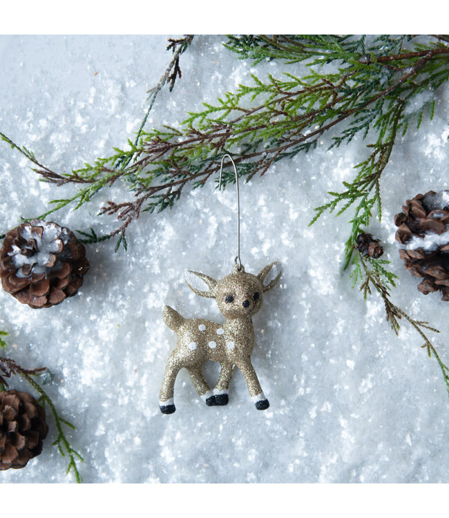 Ragon House 3.25" GOLD STANDING DEER ORNAMENT