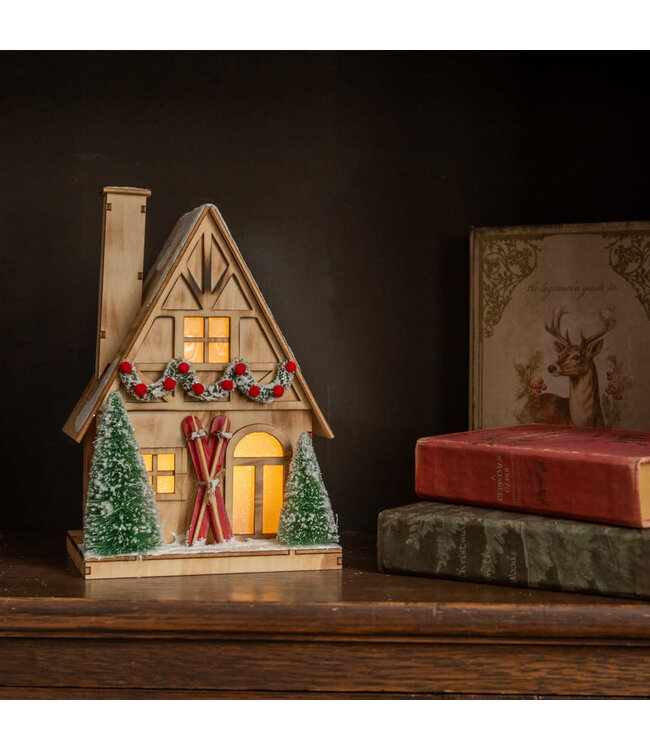 Ragon House LIGHTED WOOD SKI HOUSE