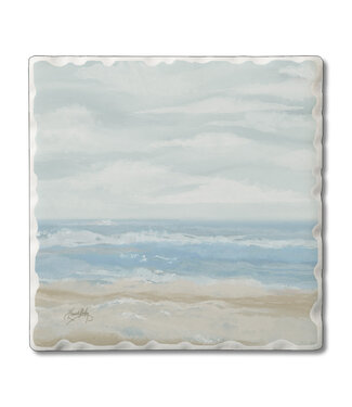 Highland Home Calm Sea Sandy Coastal Blues Collection Single Tile