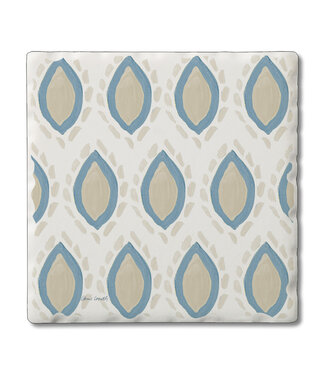 Highland Home Coastal Flare Sandy Coastal Blues Collection Single Tile