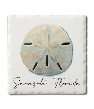 Highland Home Colorful Sand Dollar Coaster Single ND Ocean Shores  Washington