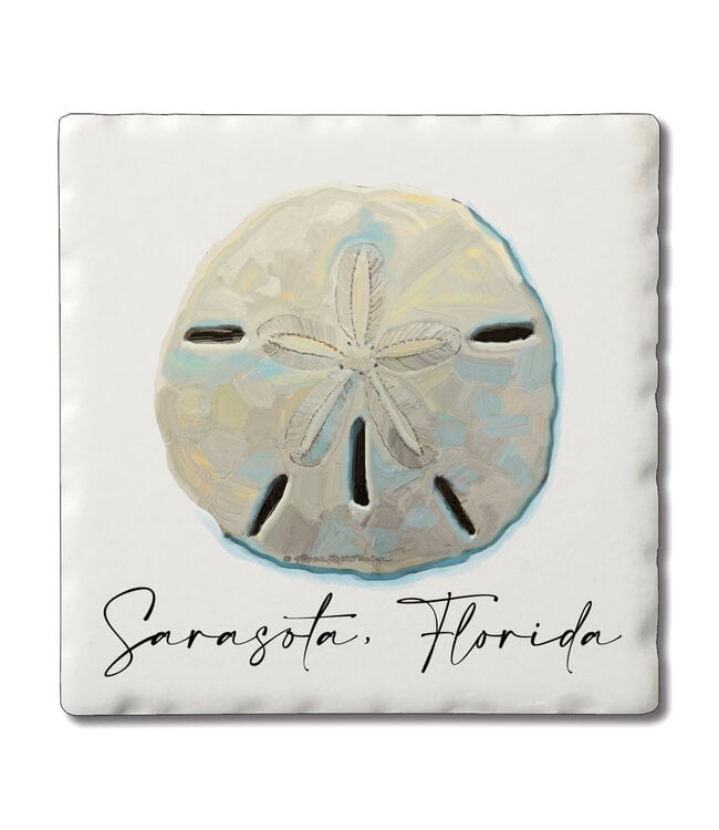 Highland Home Colorful Sand Dollar Coaster Single ND Ocean Shores  Washington