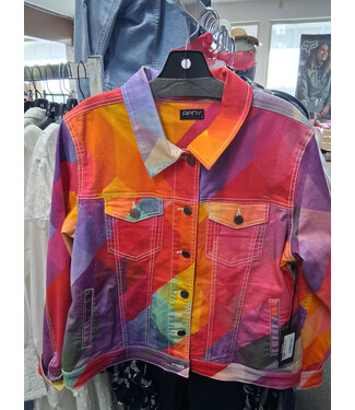 APNY INC Printed Denim Jacket