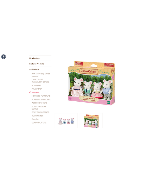 Epoch Marshmallow Mouse Family Set Calico Critters