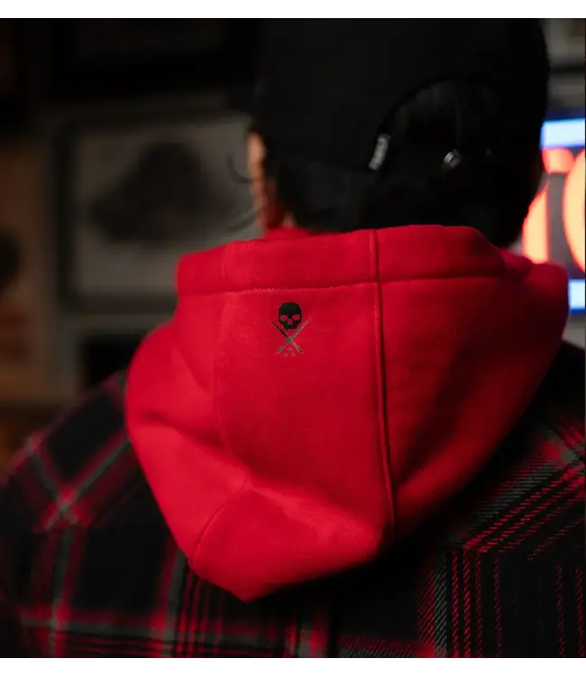 Sullen So Cal Hooded Jacket Black Red