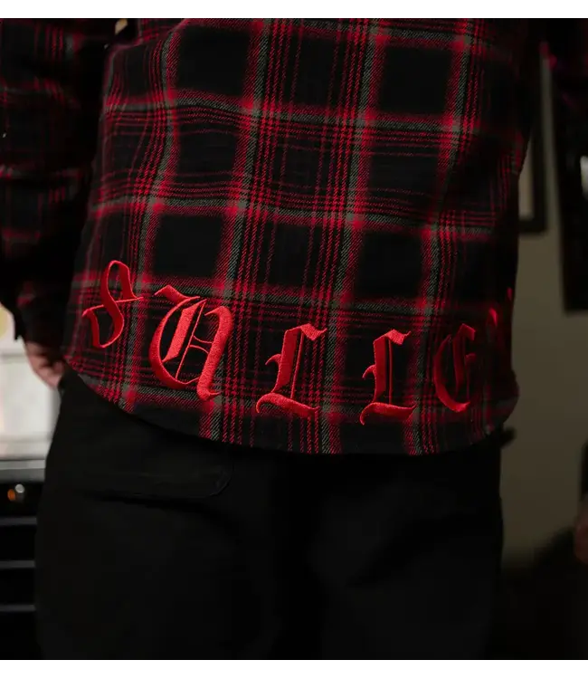 Sullen So Cal Hooded Jacket Black Red