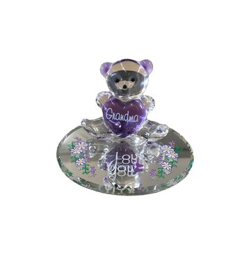Glass Baron Bear Grandma I Love You