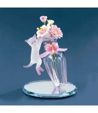 Glass Baron Cat N Vase