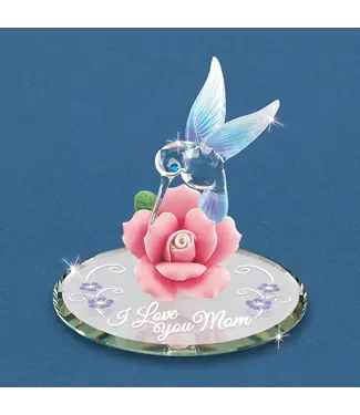 Glass Baron Hummingbird I Love You Mom