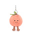 Jellycat Inc Amuseables Peach Bag Charm