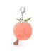 Jellycat Inc Amuseables Peach Bag Charm
