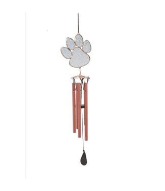 Gift Essentials Stained Glass Pawprint Chime