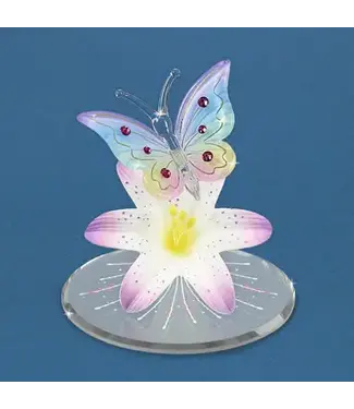 Glass Baron Butterfly Lavender Lily