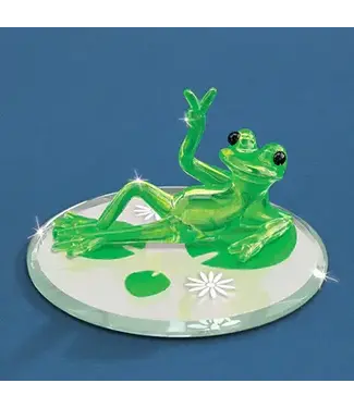 Glass Baron Frog Peace Is Good