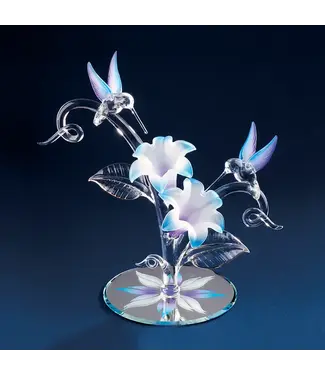 Glass Baron Hummingbird Floral Branch