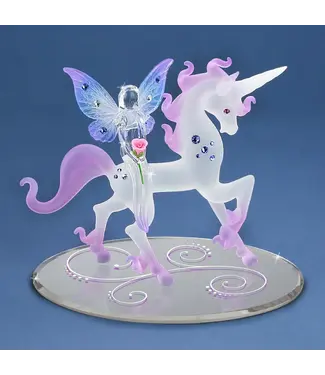 Glass Baron Unicorn With Fairy
