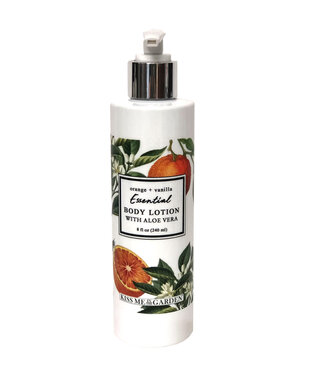 Kiss Me In The Garden Orange Vanilla Collection Body Lotion 8 oz