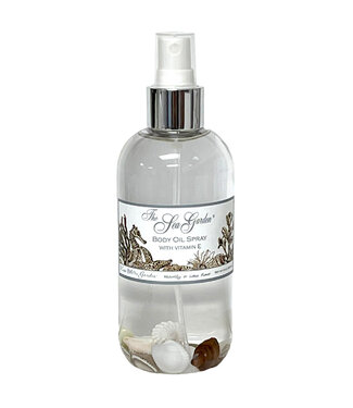 Kiss Me In The Garden Sea Garden 8 oz body oil spray in plastic With white sprayer