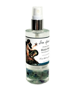 Kiss Me In The Garden Sea Goddess Collection  Body Mist with fluorite gem stones 4 oz