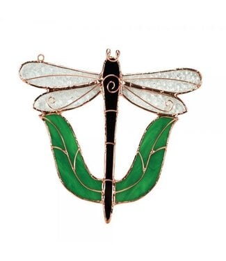 Gift Essentials Black Dragonfly Leaves Sun Catcher