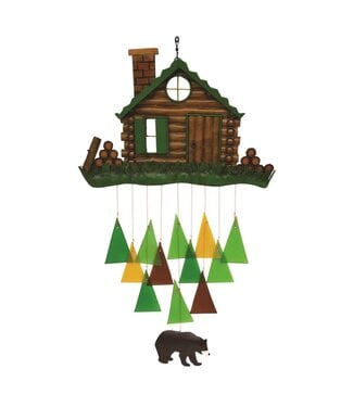 Gift Essentials Log Cabin Wind Chime