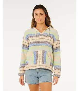 Rip Curl Revival Knit Poncho Blue