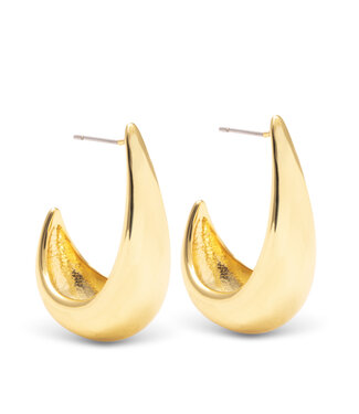Amanda Blu Victoria Polished Huggie Gold