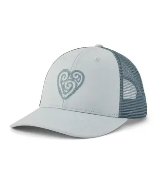 Life Is Good A Trucker Crafty Heart Glacier Blue with Slate Blue mesh