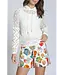 APNY INC Crochet Hooded Sweater Natural