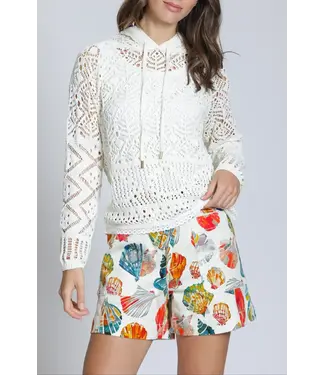 APNY INC Coastal Tie Short Hot Coral Multi