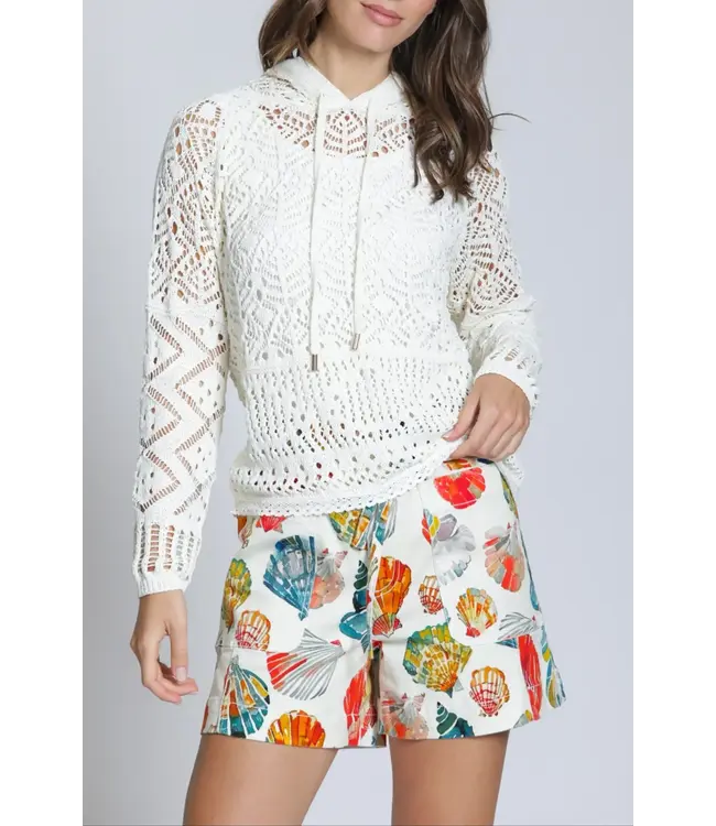 APNY INC Coastal Tie Short Hot Coral Multi