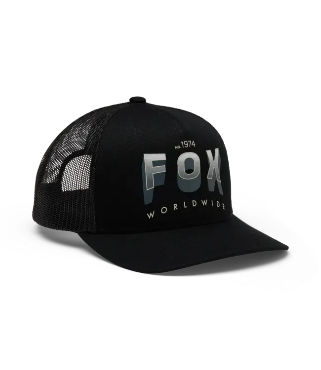Fox Head Inc BLOCK MESH TRUCKER HAT BLACK