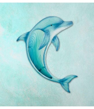 Regal Swimming Dolphin Wall Decor