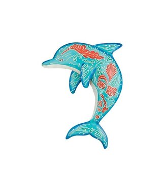 Regal Henna Dolphin Wall Decor Blue