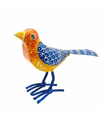 Regal Henna Bird Decor Orange