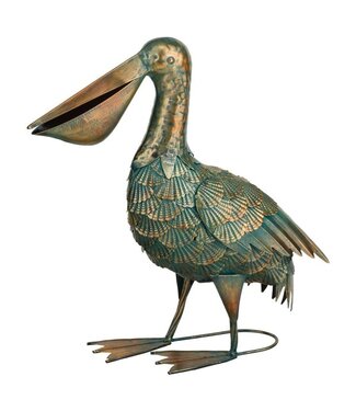 Regal Green Bronze Pelican Decor