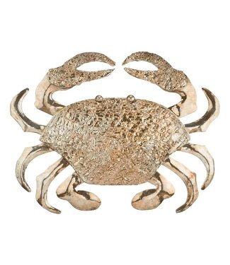 Regal Gold Textured Wall Decor Crab